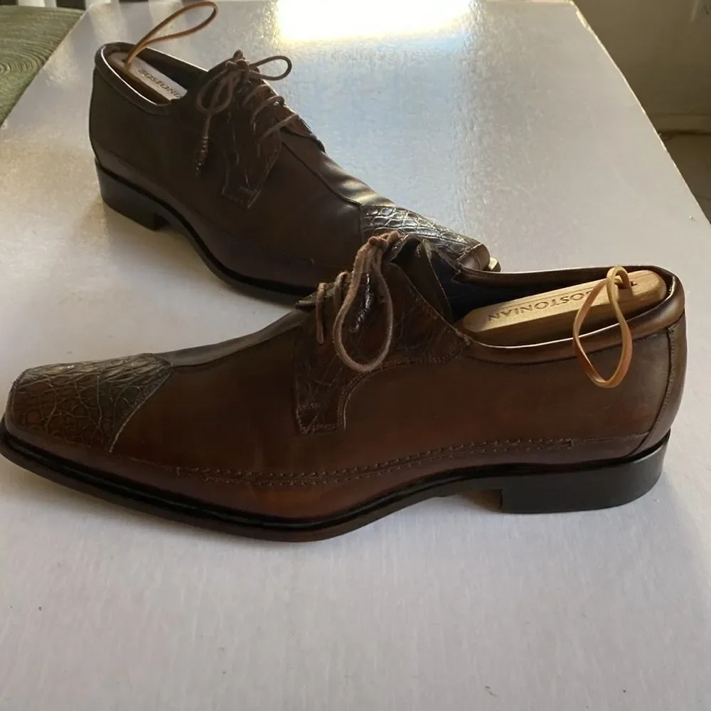 MEZLAN Men’s Julian Brown Leather Derbys Size 11